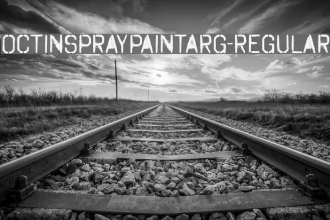 OctinSpraypaintARg-Regular Font examples