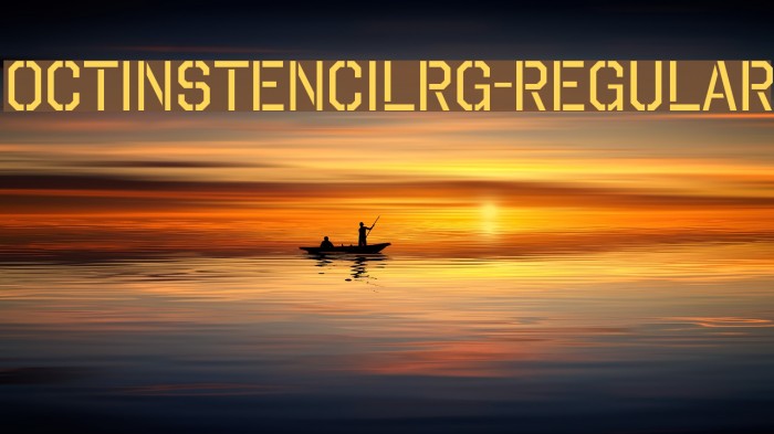 OctinStencilRg-Regular Font examples
