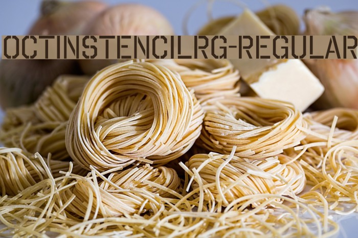 OctinStencilRg-Regular Font examples