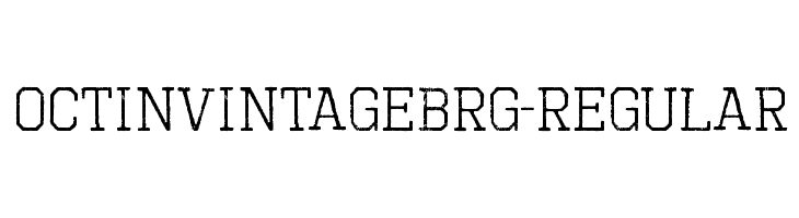 OctinVintageBRg-Regular Fonte