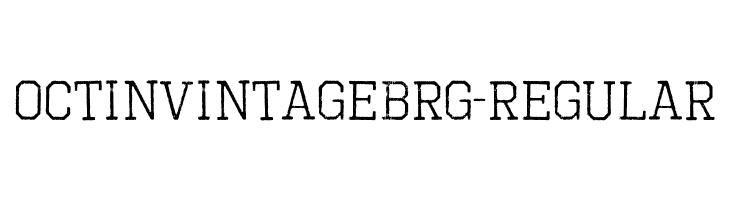 OctinVintageBRg-Regular  フリーフォントのダウンロード