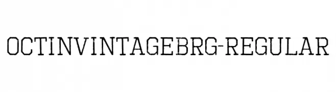 OctinVintageBRg-Regular  font caratteri gratis