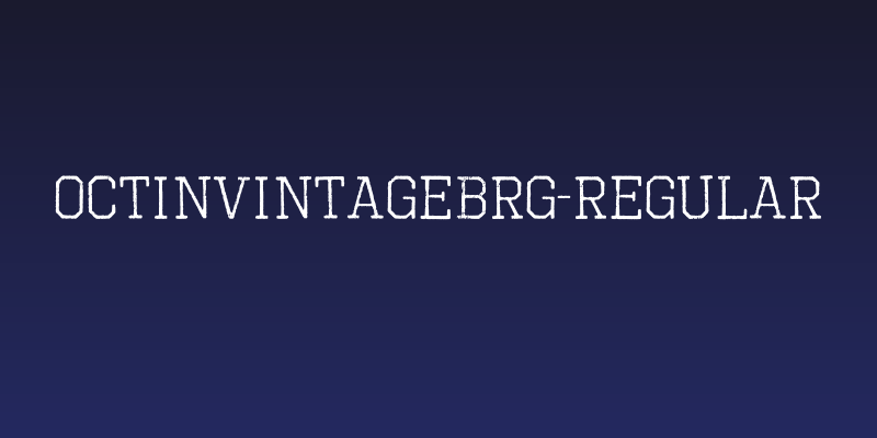 OctinVintageBRg-Regular Social Header