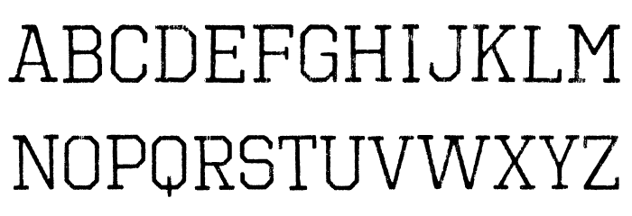 OctinVintageBRg-Regular Font LOWERCASE