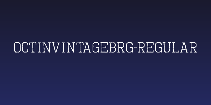 OctinVintageBRg-Regular Social Header