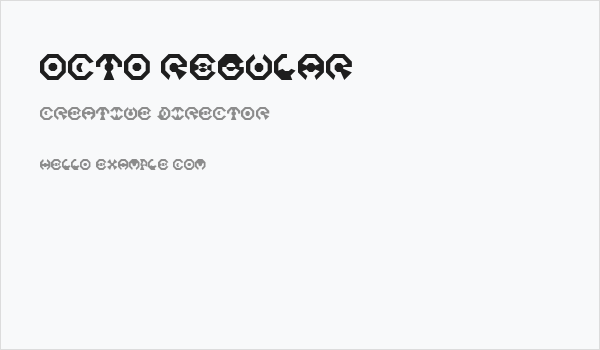 Octo Regular Business Card