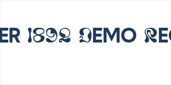 October 1892 Demo Regular1 Logo