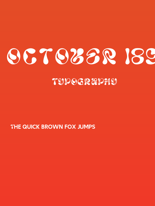 October 1892 Demo Regular Poster