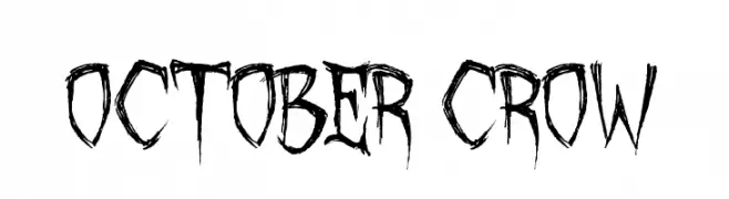 October Crow  Frei Schriftart Herunterladen