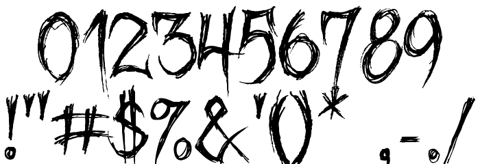 October Crow Font OTHER CHARS