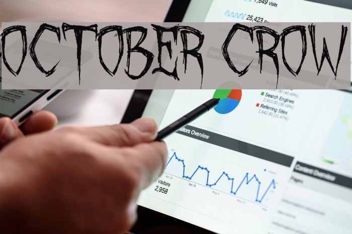 October Crow Font examples