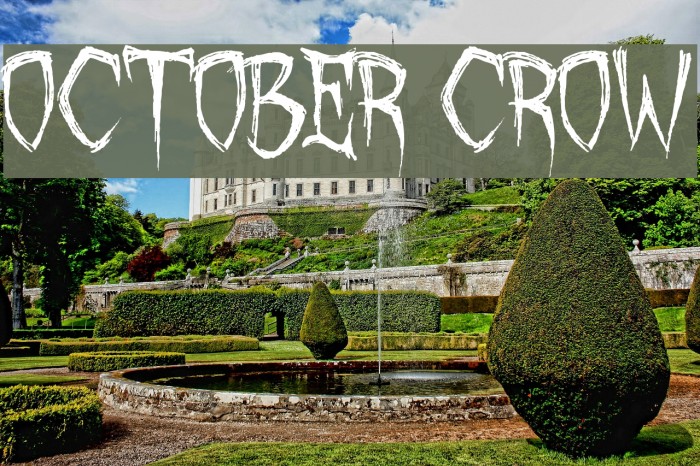 October Crow Font examples