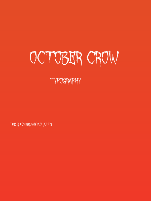 October Crow Poster