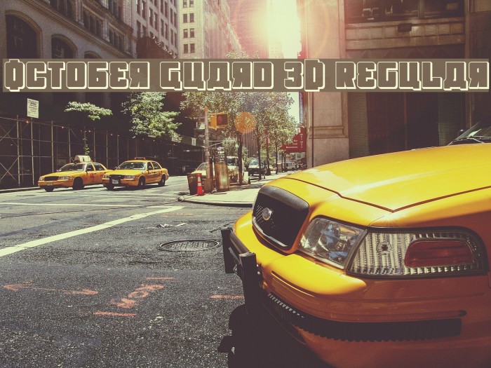 October Guard 3D Regular Font examples