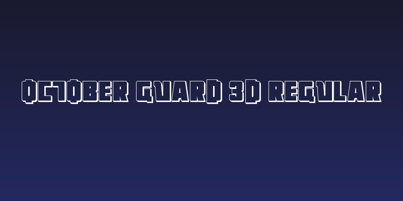 October Guard 3D Regular Social Header