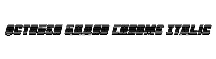 October Guard Chrome Italic Font