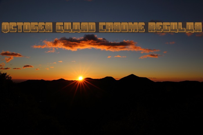 October Guard Chrome Regular Font examples