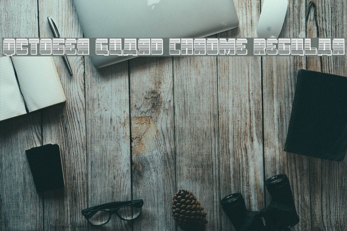 October Guard Chrome Regular Font examples