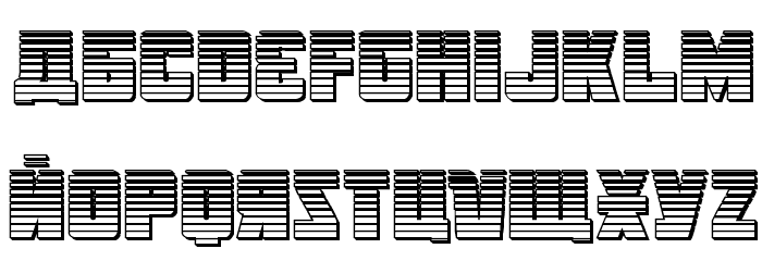 October Guard Chrome Regular Font LOWERCASE