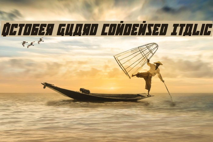 October Guard Condensed Italic Example 3