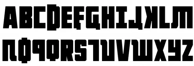 October Guard Condensed Font Litere mari