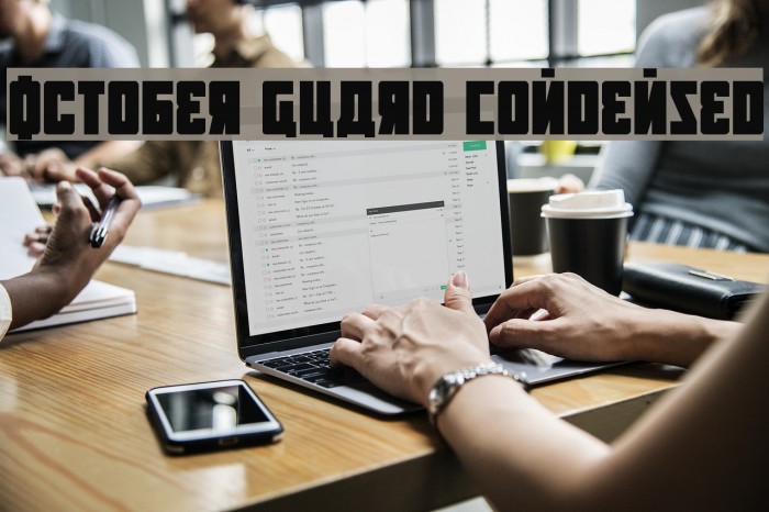 October Guard Condensed Font examples