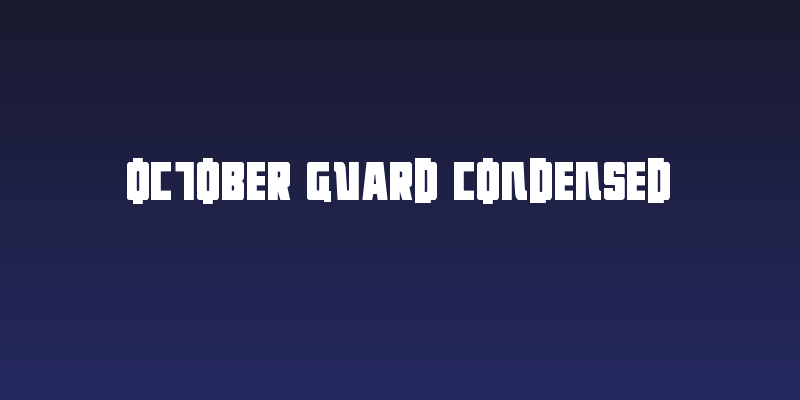 October Guard Condensed Social Header