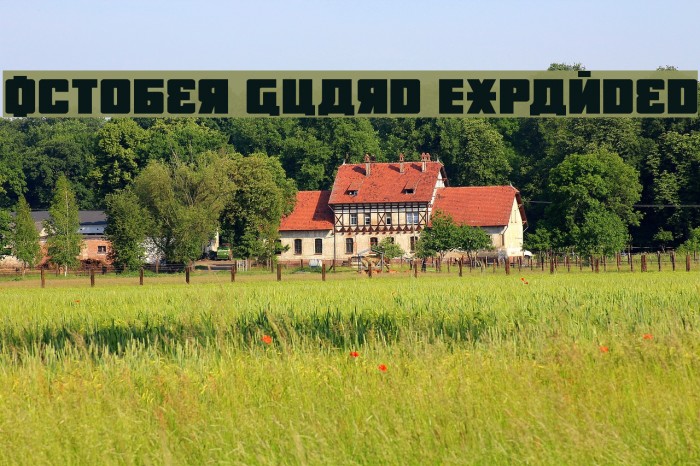October Guard Expanded Font examples