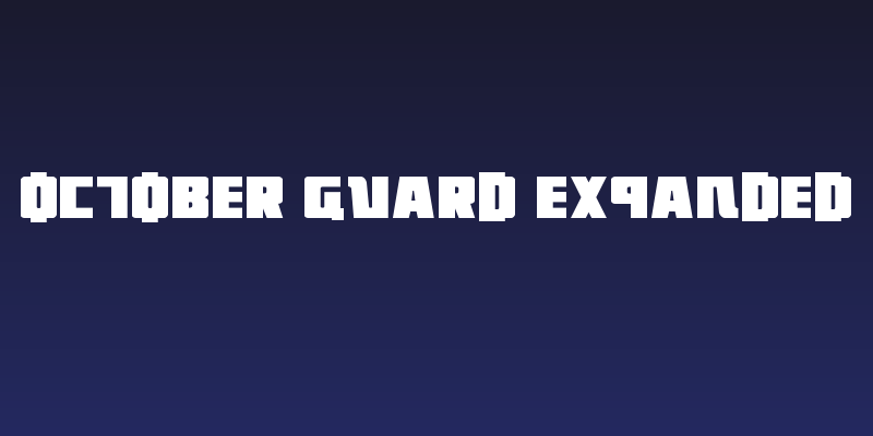 October Guard Expanded Social Header
