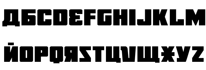 October Guard Expanded Font LOWERCASE