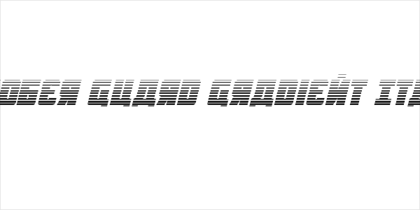 October Guard Gradient Italic Logo