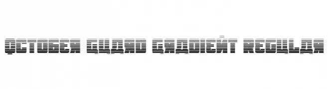October Guard Gradient Regular  フリーフォントのダウンロード