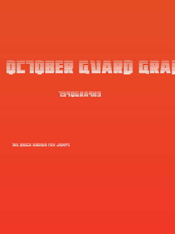October Guard Gradient Regular Poster