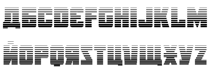 October Guard Gradient Regular Font LOWERCASE
