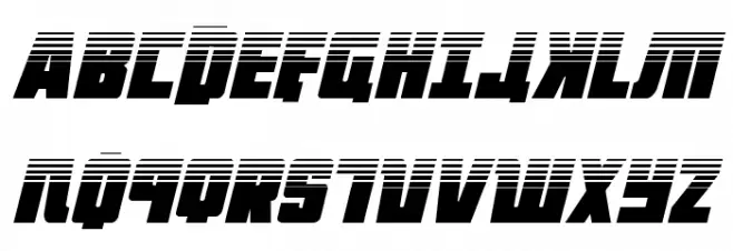 October Guard Half-Tone Italic Font Litere mari