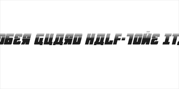 October Guard Half-Tone Italic Logo