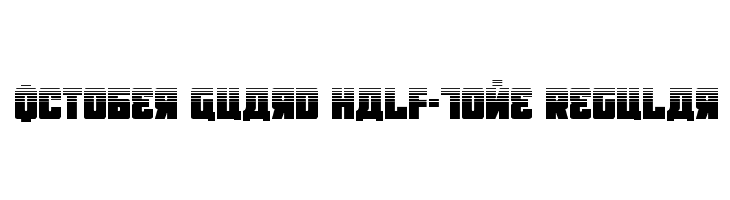 October Guard Half-Tone Regular  नि: शुल्क फ़ॉन्ट्स डाउनलोड