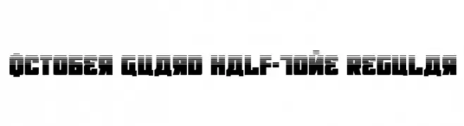 October Guard Half-Tone Regular  Frei Schriftart Herunterladen