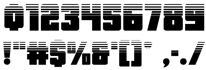October Guard Half-Tone Regular Font OTHER CHARS