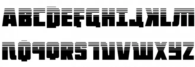October Guard Half-Tone Regular Polices MAJUSCULES
