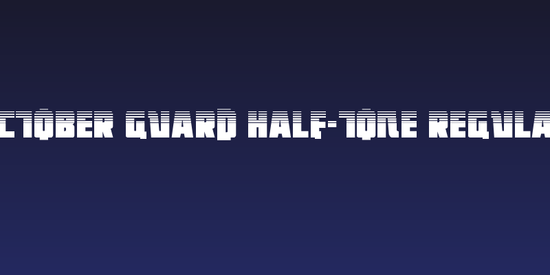 October Guard Half-Tone Regular Social Header