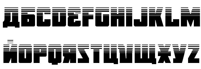 October Guard Half-Tone Regular Font LOWERCASE