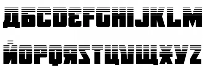 October Guard Half-Tone Regular フォント 小文字
