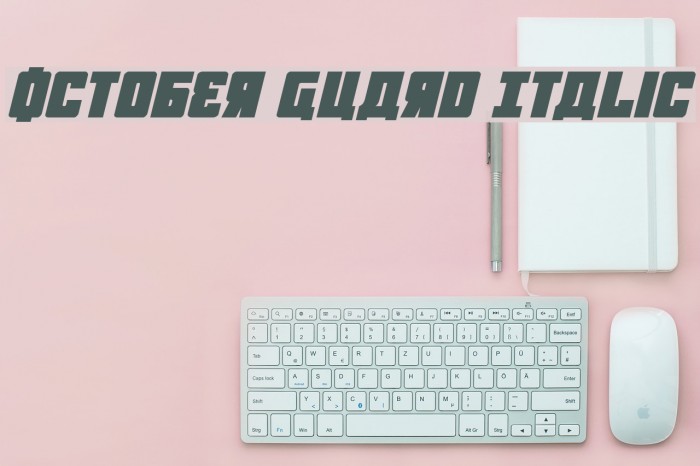 October Guard Italic Example 2