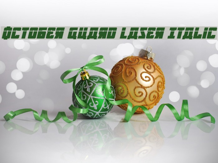 October Guard Laser Italic Font examples