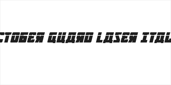 October Guard Laser Italic Logo