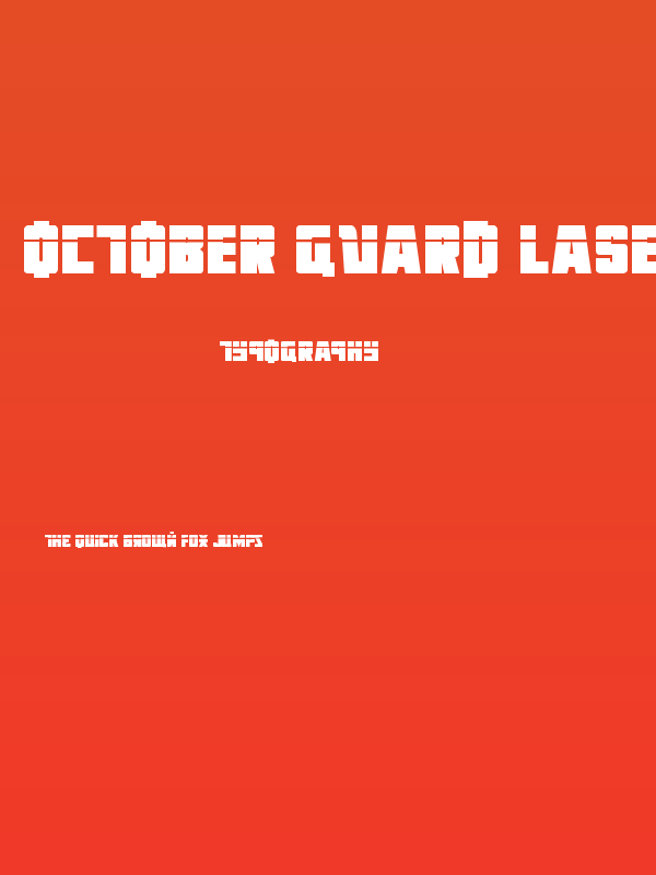 October Guard Laser Regular Poster