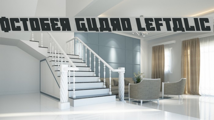 October Guard Leftalic Font examples