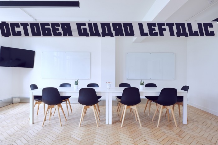 October Guard Leftalic Font examples