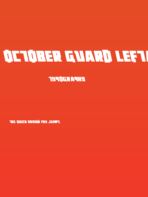 October Guard Leftalic Poster